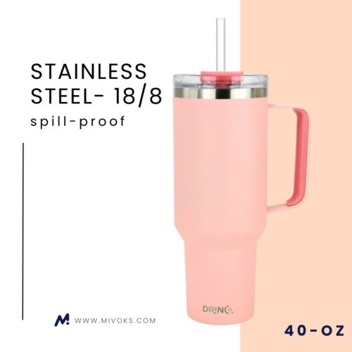 Insulated Tumbler 40 oz Drinco – Stainless Steel (Peach)